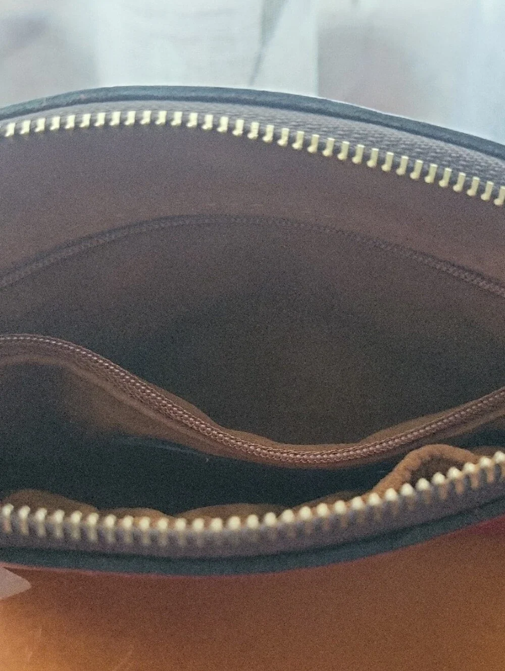 Patricia Nash Burgandy Leather Wrist Strap Cosmetic Pouch